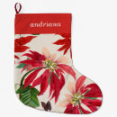 Search for poinsettia christmas stockings Festive