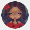 Recherche de fleur hawaii autocollants Rouge