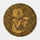 Recherche de e initial magnets Monogramme
