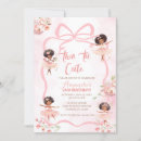 Search for two cute birthday invitations Pink bow
