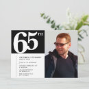 Search for 65th birthday invitations Milestone