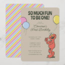 Search for fun to be one invitations Elmo