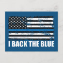 Search for blue flag postcards Thin blue line