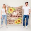 Search for sunflower blankets Rustic