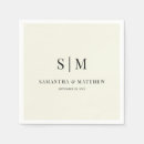 Recherche de traditionnel mariage serviettes Monogramme