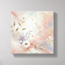 Search for pastel floral canvas prints Cream