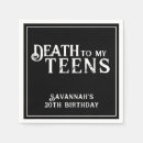 Recherche de anniversaire de 20 ans serviettes Noir et blanc