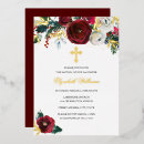 Search for red christening invitations Flowers