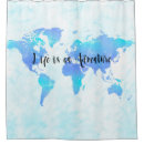 Search for world map shower curtains Continents