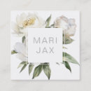 Recherche de de fleur blanche cartes visite Moderne