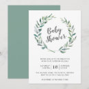 Recherche de wreath baby shower invitations Élégant