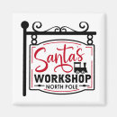 Search for santas workshop signs North pole