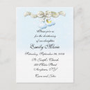 Search for clouds christening invitations Blue