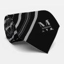 Recherche de initials cravates Noir et gris