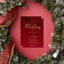 Search for holiday wedding invitations Red