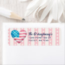 Search for red heart return address labels Cute