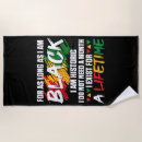 Search for african american beach towels Black