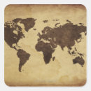 Search for antique world map stickers Horizontal