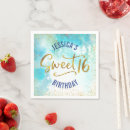 Search for turquoise gold napkins Watercolor