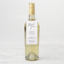 Recherche de mariage bouteilles étiquettes Noir et blanc