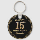 Search for fifteenth keychains 15th birthday