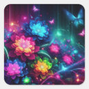 Search for neon butterfly stickers Rainbow