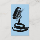 Search for microphone business cards Announcer