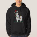 Search for llama christmas hoodies Santa