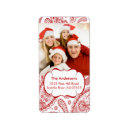 Search for paisley return address labels Red