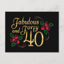 Search for black gold 40th birthday cards 40 and fabulous