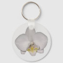 Search for orchids keychains White orchid