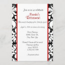 Search for classy 50th birthday invitations Black and white