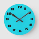 Search for light blue clocks Aqua