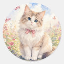 Search for cute fluffy stickers Cat lover