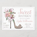 Search for heels birthday invitations Floral
