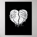 Search for gothic heart posters Skeleton hands