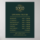Search for hours business posters Beauty salon