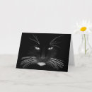 Search for black and white cat face cards Kitty