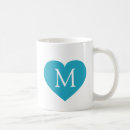 Recherche de coeur turquoise tasses Bleu clair