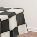 Search for black and white checkered tablecloths Retro
