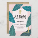 Search for adult luau birthday invitations Pink