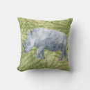 Recherche de rhinocéros coussins Sauvage