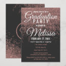 Search for pink black gold graduation invitations Chic