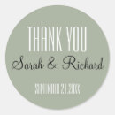 Search for rustic thank you wedding stickers Green
