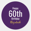 Search for happy 60th stickers Elegant