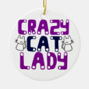 Search for crazy cat lady ornaments Humour