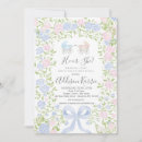 Search for twin gender reveal invitations Pink and blue