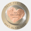 Recherche de coeur 3d autocollants Rose