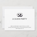 Search for sushi party invitations Simple