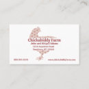 Search for chicken business cards Professional